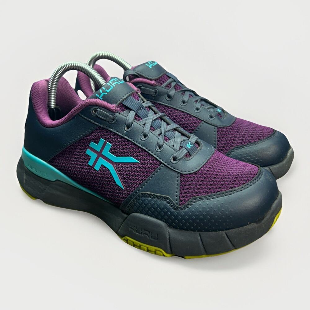 KURU Quantum 2.0 Shoes Womens 8.5 Medium Purple Mesh Athletic Sneakers Comfort